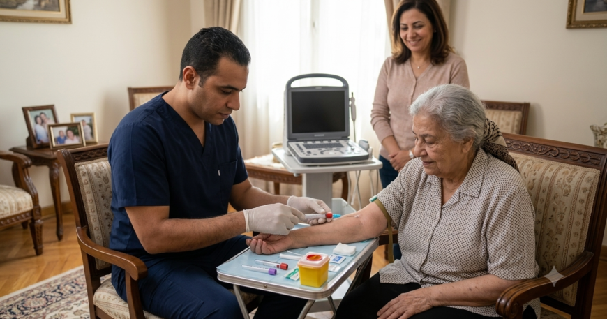الأشعة والتحاليل الطبية بالمنزل